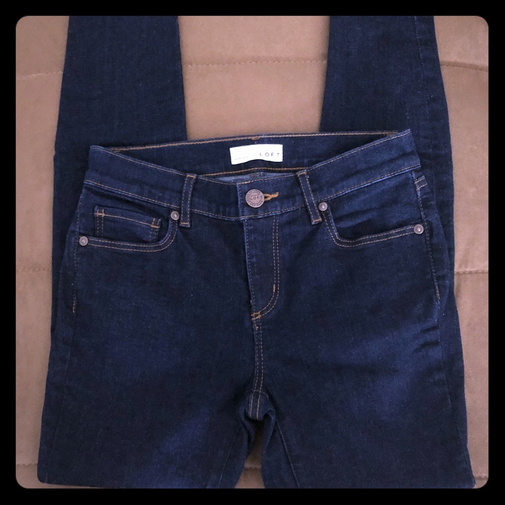 Dark Blue Loft Jeggings